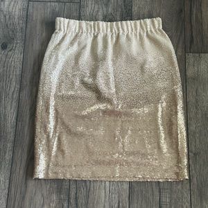 Medium Tan ombré sparkle skirt